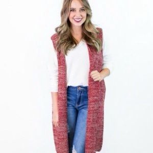 Halogen🖤Long Knit Sweater Vest
